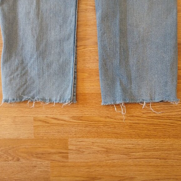 7 For All Mankind Easy Straight Jeans Light Blue Size 27 - Picture 5 of 8